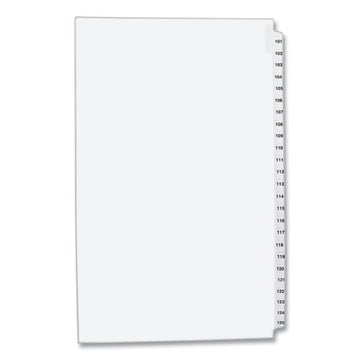 Avery® Preprinted Legal Exhibit Side Tab Index Dividers, Avery Style, 25-tab, 101 To 125, 14 X 8.5, White, 1 Set freeshipping - TVN Wholesale